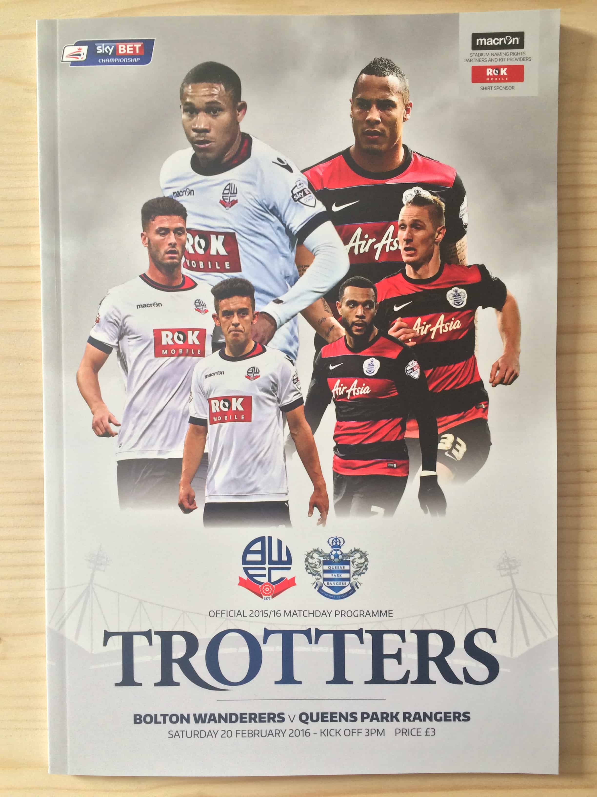 Bolton Wanderers FC v Queens Park Rangers FC